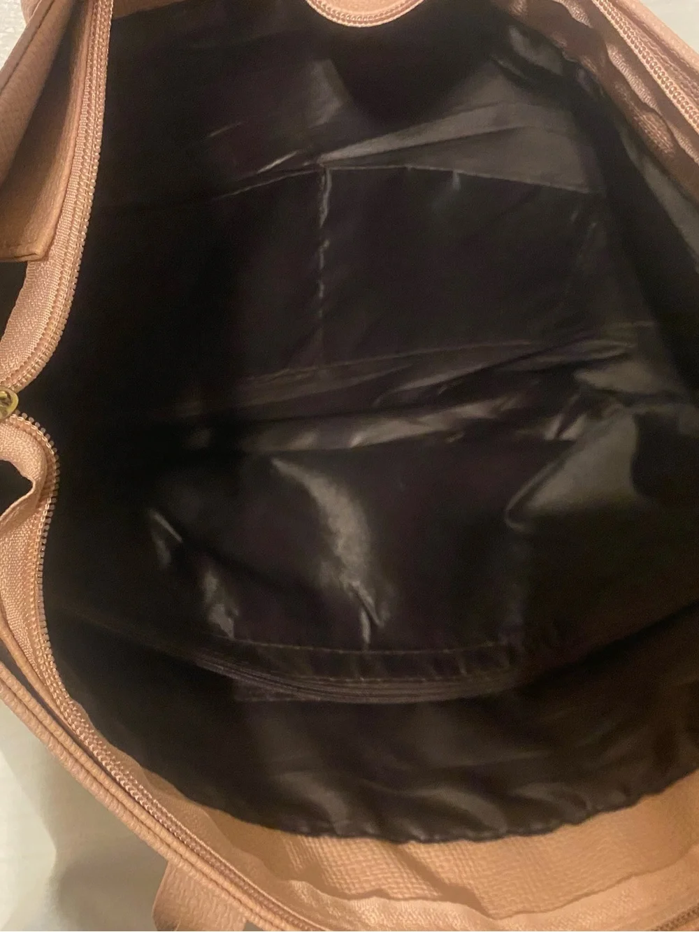 Weimeibaige Dusty Rose Braided Handle Vegan Faux Leather Large Tote